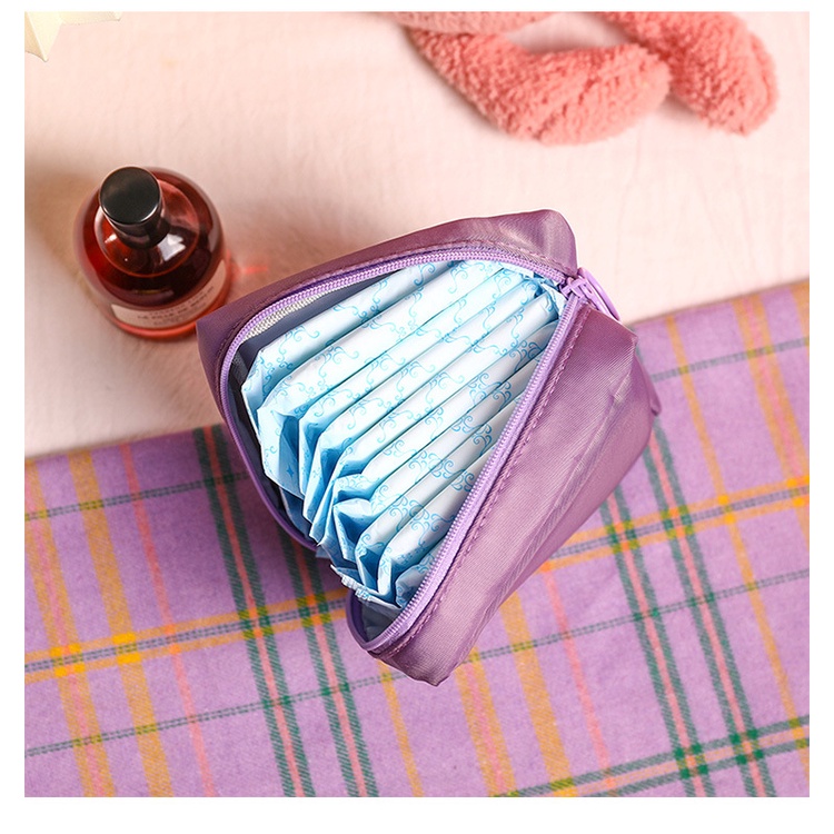 Túi Đựng Băng Vệ Sinh Mini Họa Tiết Hoạt Hình Dễ Thương Cho Bé Gái