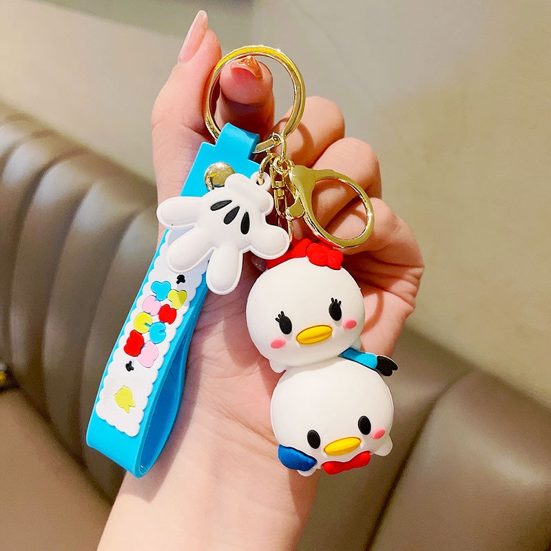 Móc Chìa Khóa Xe Hơi Hình Chuột Mickey Minnie Dễ Thương Sáng Tạo Dành Cho Nam Và Nữ