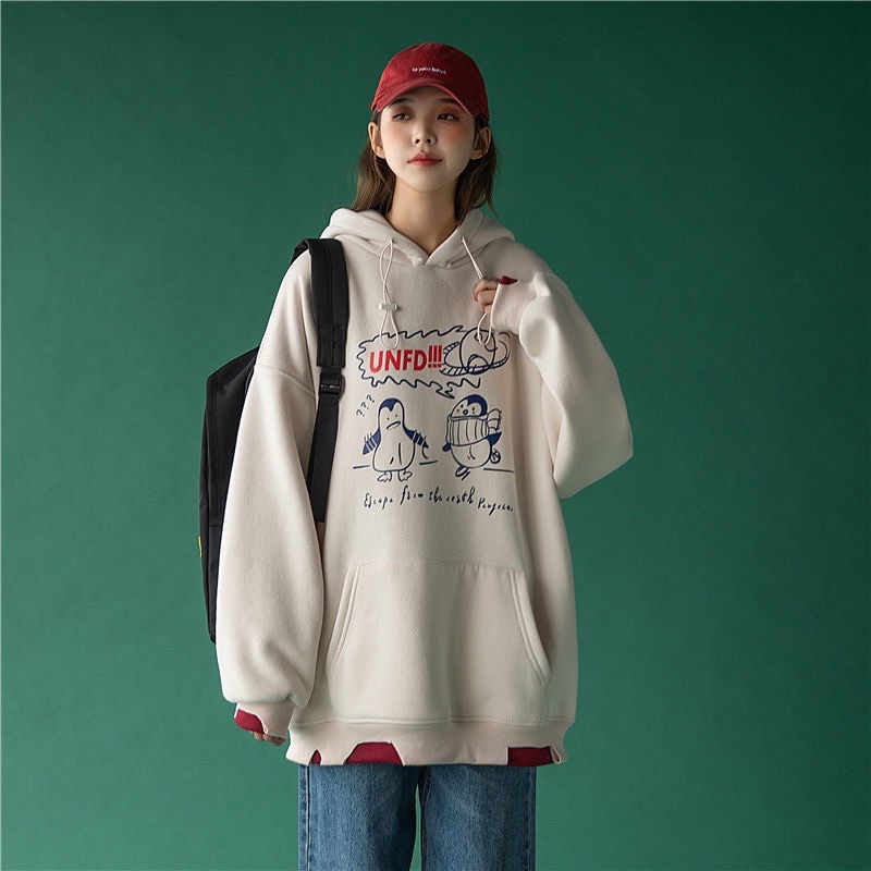 Áo hoodie unisex chim cánh cụt | BigBuy360 - bigbuy360.vn