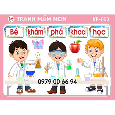 Tranh Mầm Non - GÓC KHÁM PHÁ 002