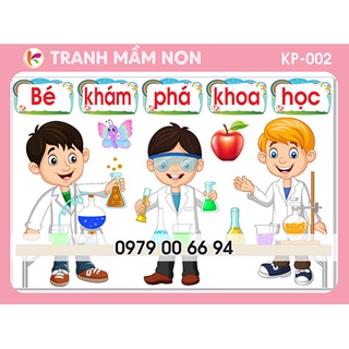 Tranh mầm non - góc khám phá 002