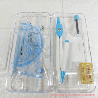 Hộp compa học sinh HB-9001 gồm 7 món