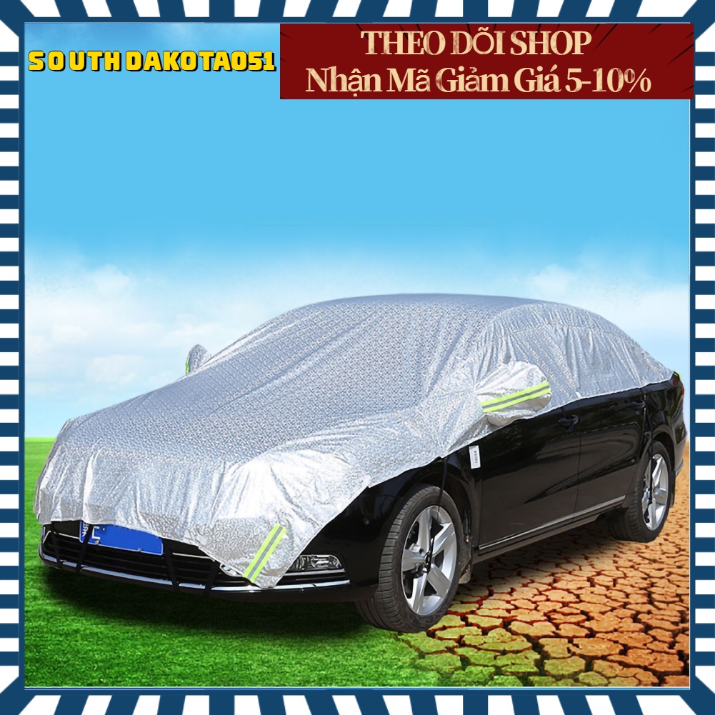 Hàng Sẵn Bạt trùm nửa xe ô tô Chống nắng Cách nhiệt thấm nước Chống bụi cho các dòng xe【Southdakota051】