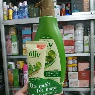 Dầu xả tóc ôliv 650ml tặng tuyp dầu gội,tinh chất ôliu giúp tóc mượt mà chắc khỏe