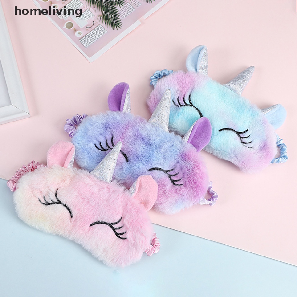 Mặt Nạ Che Mắt Thư Giãn Họa Tiết Kỳ Lân Hoạt Hình 3D