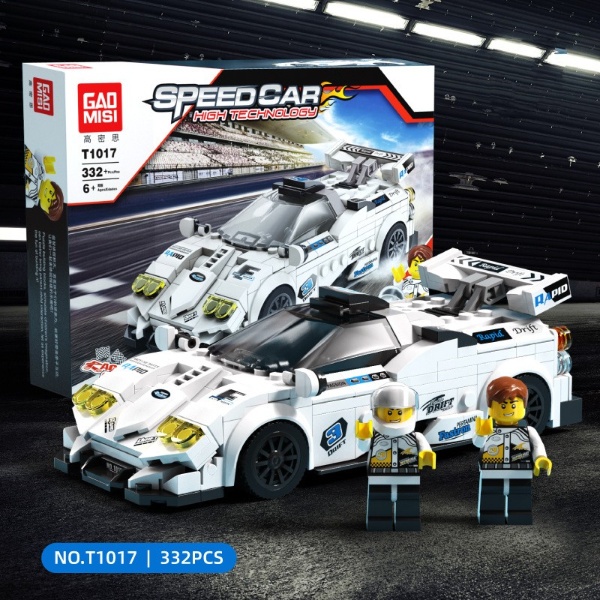 Đồ chơi lắp ráp mô hình ô tô siêu xe đua Ferrari Lamborghini Porsche Bentley từ 285 chi tiết cho bé