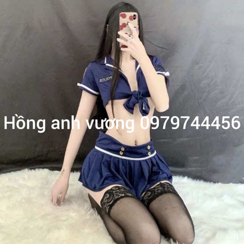 C10 cosplay nữ cảnh sát buộc dây sexy gợi cảm