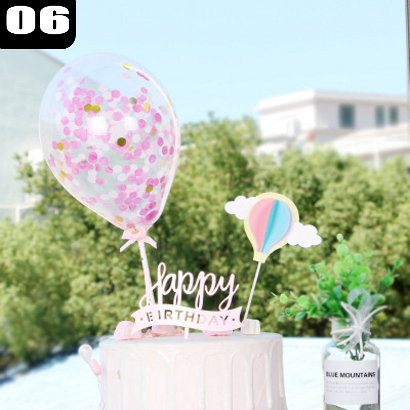 Bong bóng nhồi hoa giấy xinh xắn đính kèm nơ cho các bữa tiệc