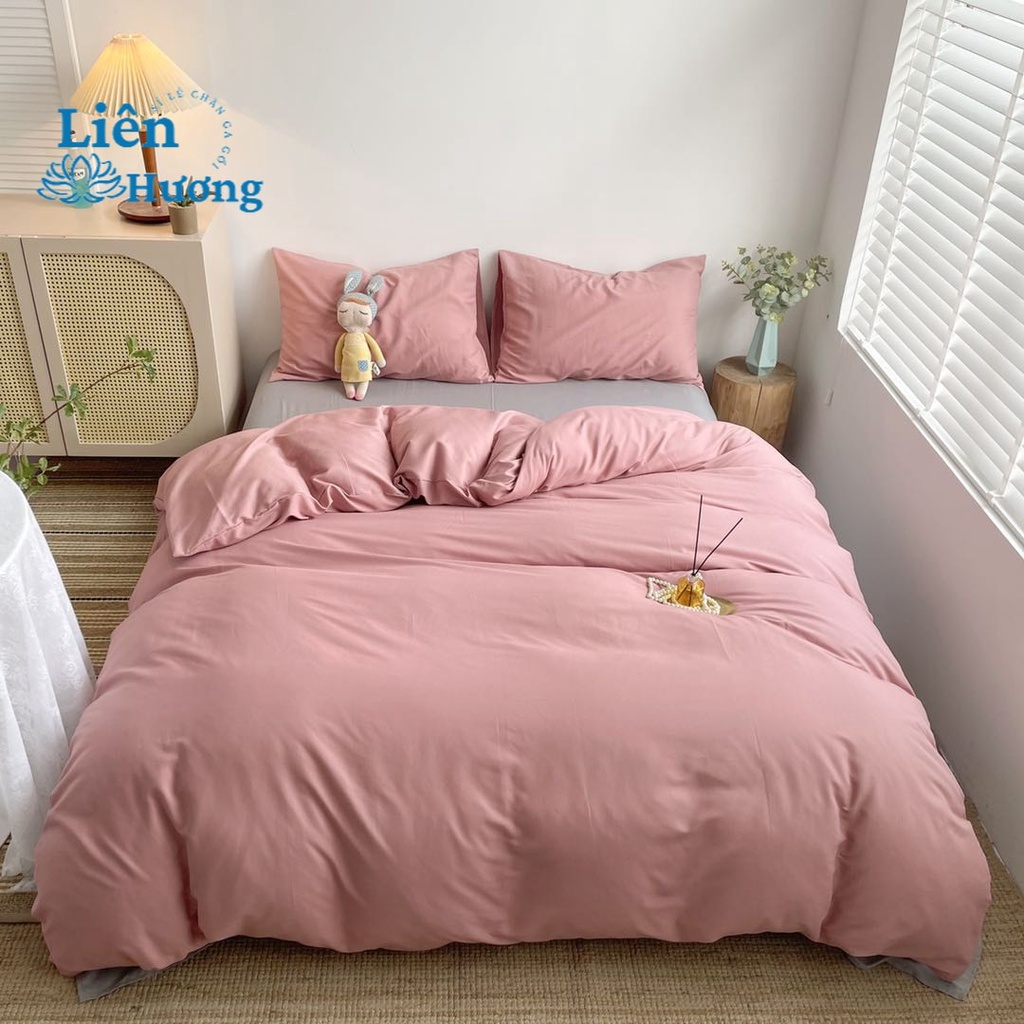 Bộ chăn ga gối cotton tici notang nhập khẩu, bộ 4 món kèm vỏ chăn ga vỏ gối sẵn đủ kích thước