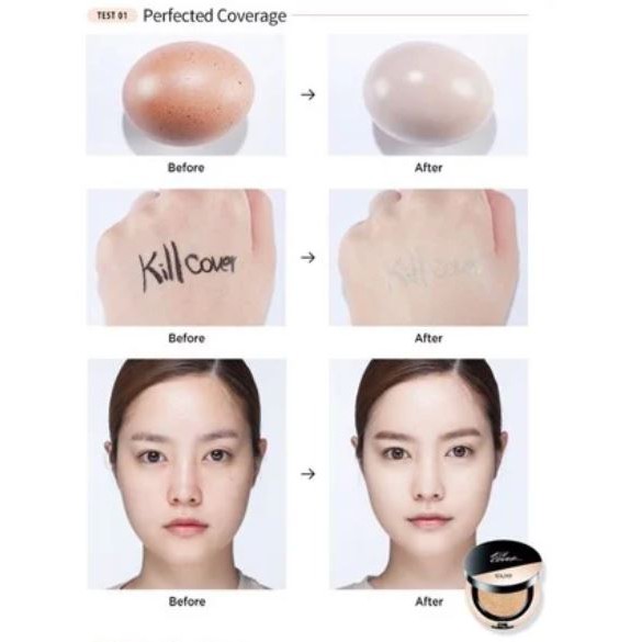 Cushion Clio Kill Cover Conceal Mini Che Khuyết Điểm SPF 45 PA++