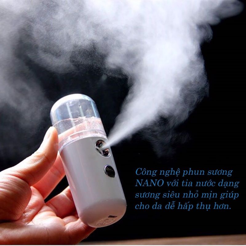 Máy xông mặt xịt khoáng nano mini – Kiểu dáng gọn nhẹ, tinh tế và hiện đại, dễ cầm nắm Giữ ẩm da, chống lão hoá, làm mát