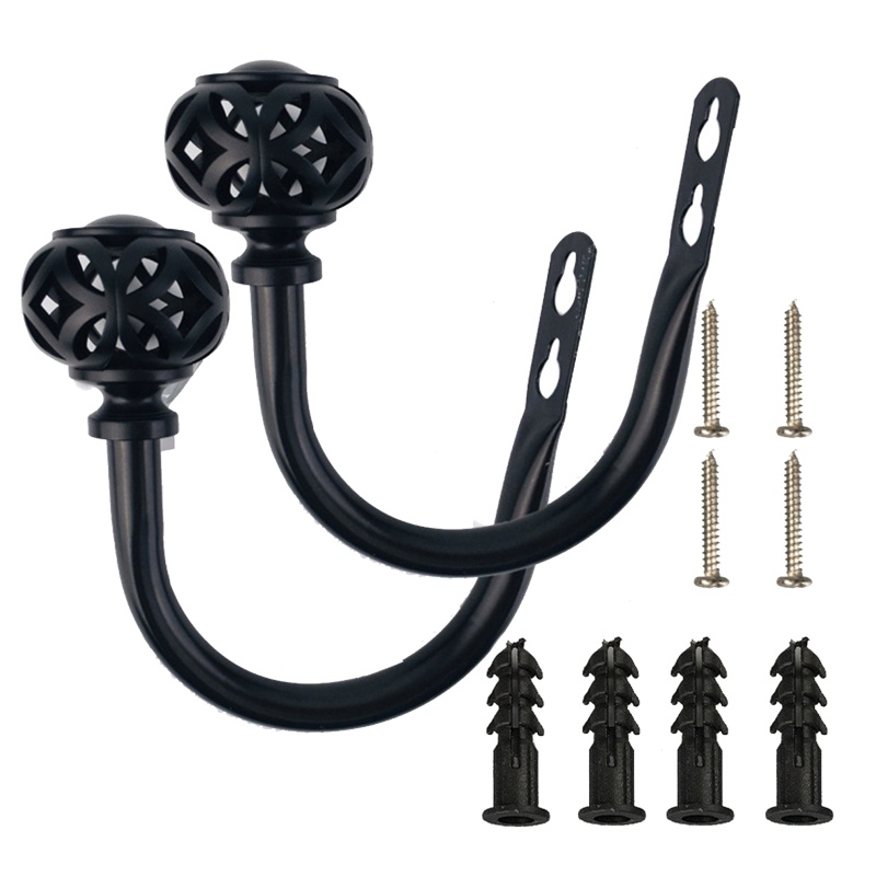 Set 2 Móc Treo Rèm Cửa Hình Chữ U Chịu Tải Nặng