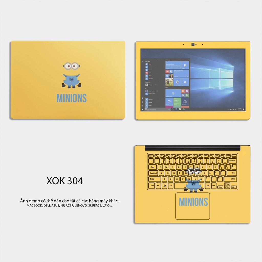 Skin Dán Laptop - Chủ Đề Minions