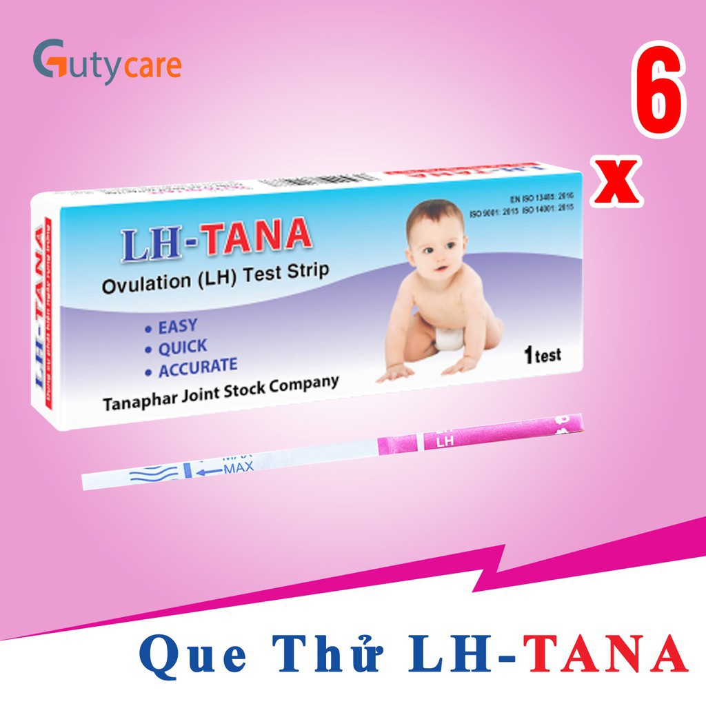 Dụng cụ phát hiện ngày rụng trứng LH TANA - Combo 6 que