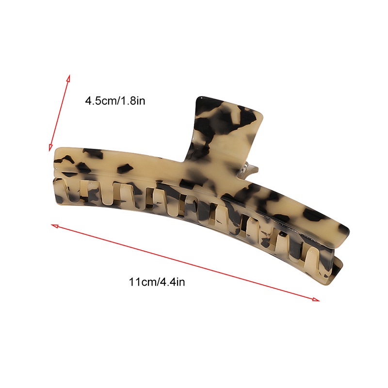 Kẹp tóc in họa tiết da báo hợp thời trang 11cm