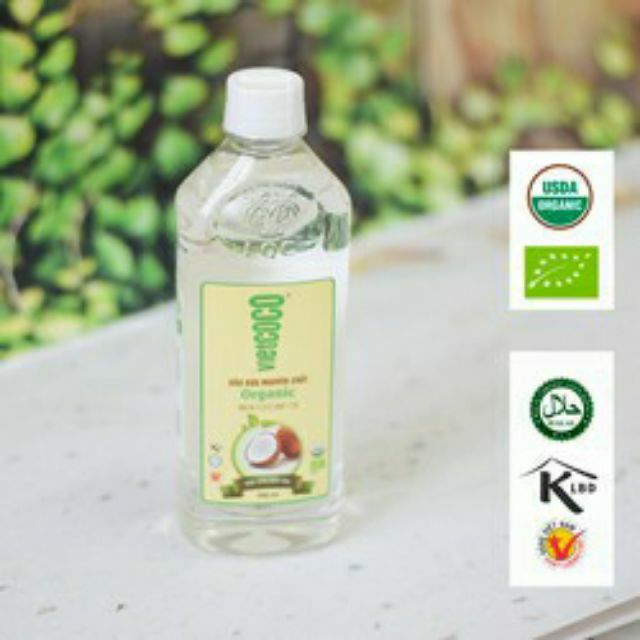 [Vietcoco] Dầu dừa organic 250ml, dầu hữu cơ làm bánh cho bé ăn dặm