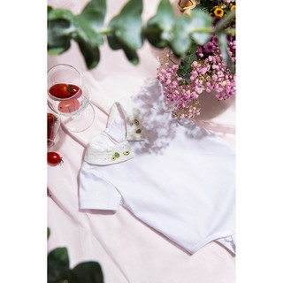 Body Cộc Trắng, Cổ Thêu Bơ (Petit à Petit)