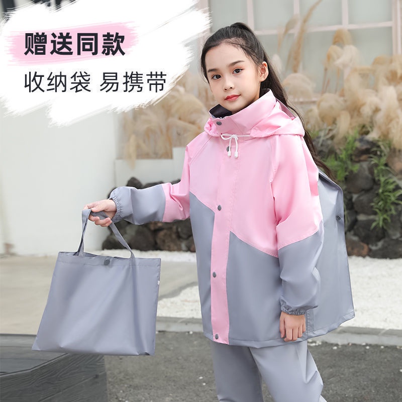 Bộ Quần Áo Mưa Đi Xe Đạp Thiết Kế Dễ Thương Cho Học Sinh Tiểu