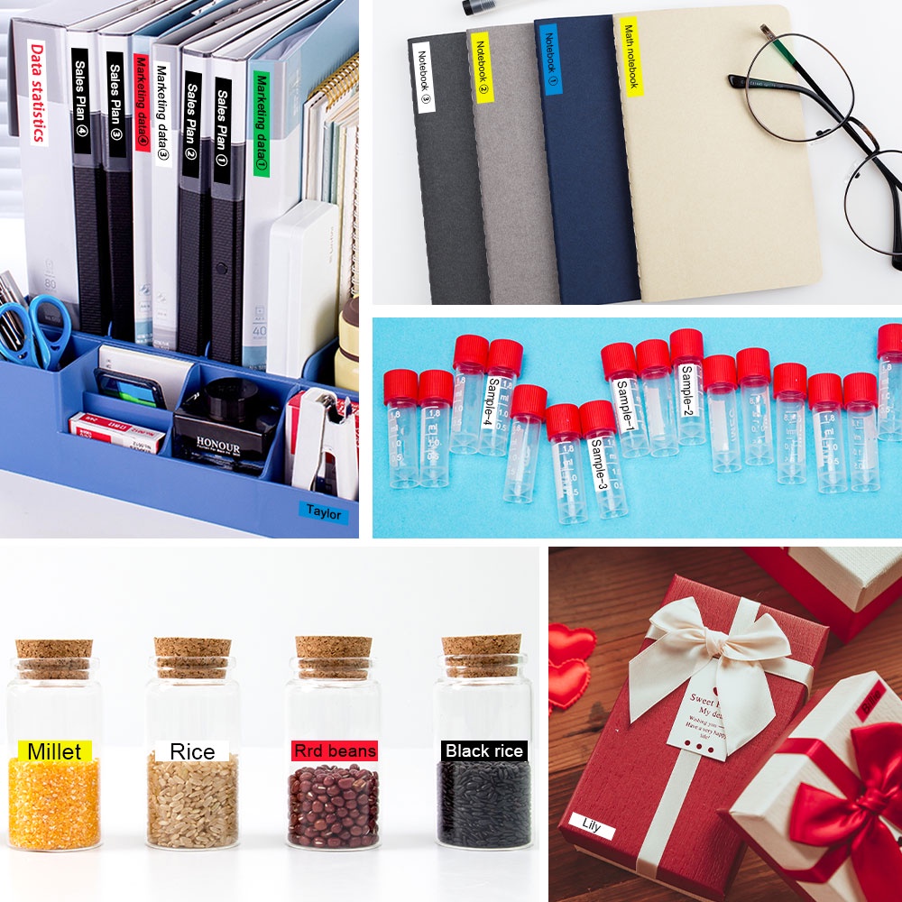 Băng Dính ID Linh Hoạt 6-24mm Tương Thích Với Máy In PT-H107B PT-D450 PT-D600 Brother PT-H110 PT-H107B PT-D450 PT-D600