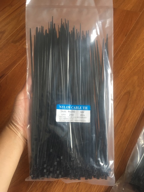 1kg dây rút nhựa đen, dây thít đen nhiều size