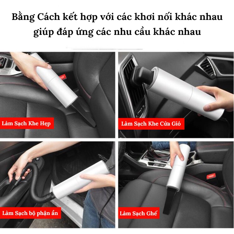 Máy Hút Bụi Ô Tô Thế Hệ Mới - Máy Hút Bụi Ô Tô Cầm Tay Công Suất Cao 12V 120W – VERSION 2