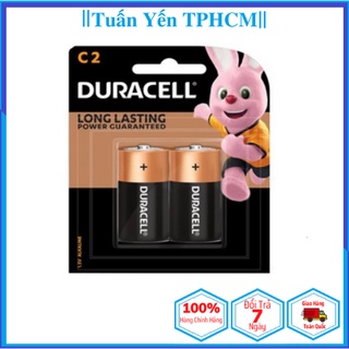 Pin trung C Duracell 1,5v MN1400-LR14 Alkaline Last Longer - Vỉ 2 viên - Toppin