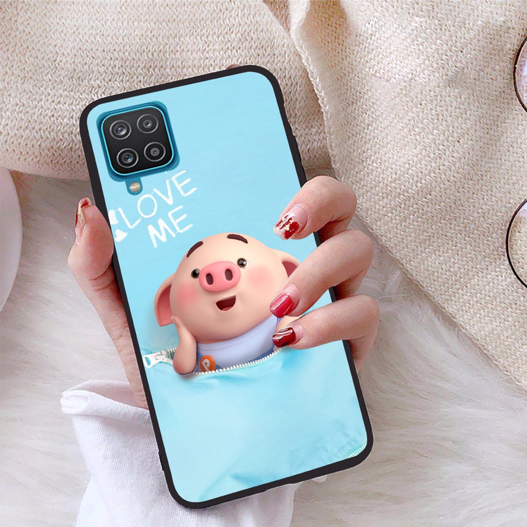 Ốp lưng Samsung Galaxy A12 viền dẻo TPU BST Lợn Tết