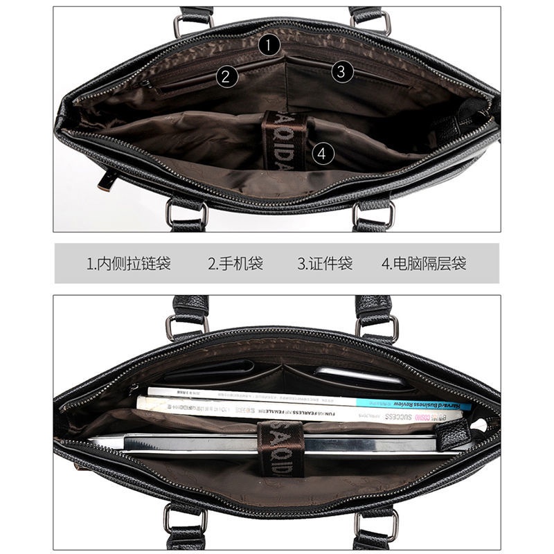 Túi Xách Da Đeo Vai Phong Cách Doanh Nhân Thời Trang Cho Nam