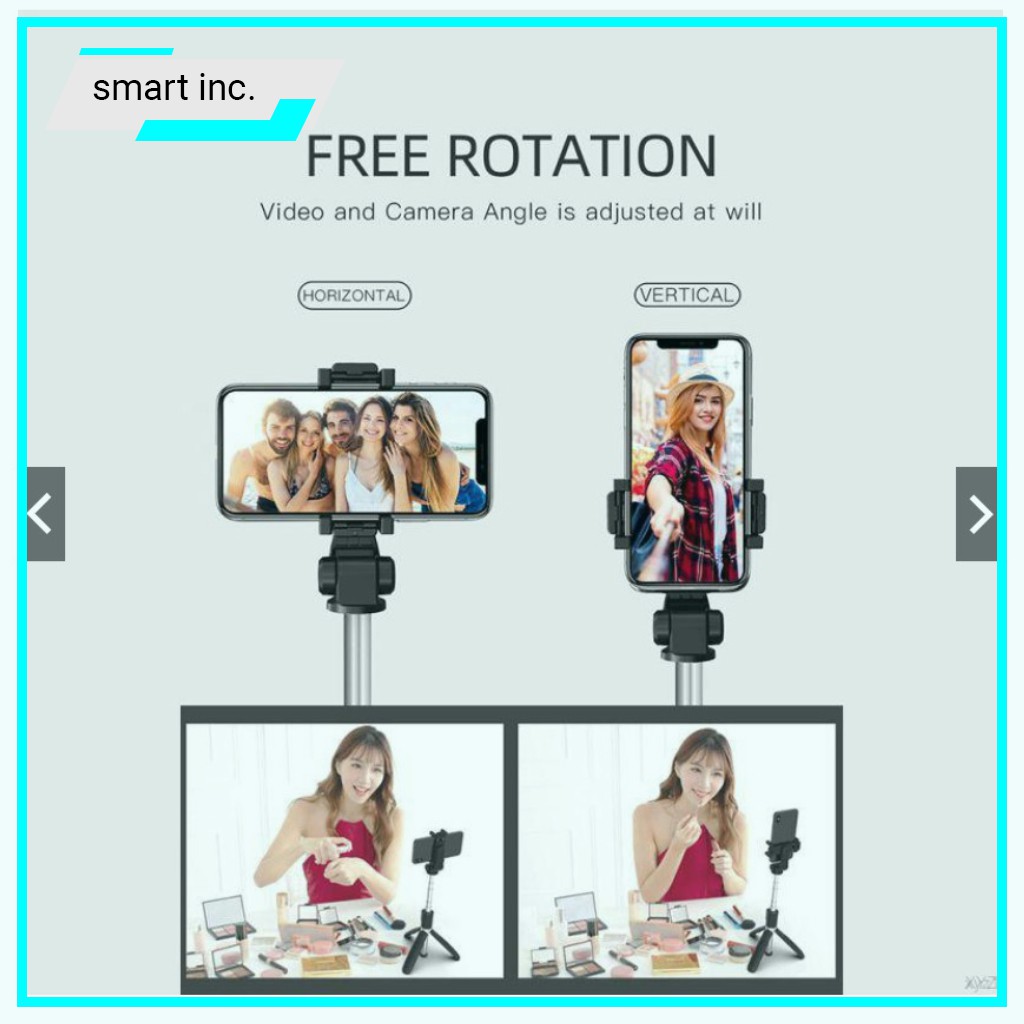 Gậy Selfie Bluetooth Chụp Hình Ảnh Tự Sướng Remote 👄FREESHIP👄 Tripod 3 Chân Đế Đỡ Điện Thoại Giá Đỡ Smartphone Gấp Gọn | BigBuy360 - bigbuy360.vn