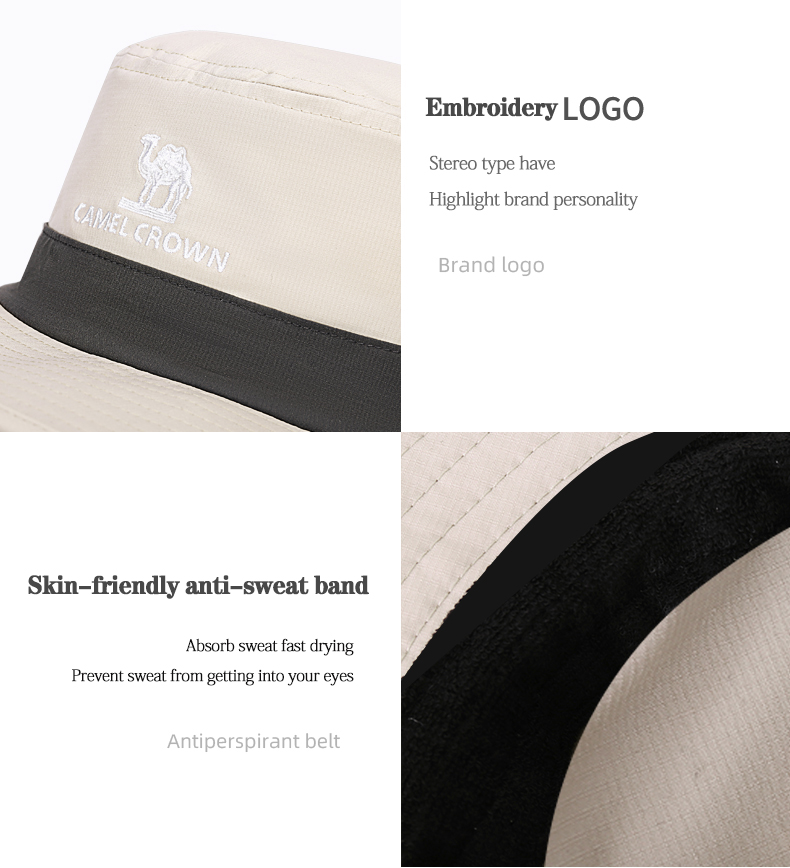 Mũ rộng vành CAMEL nhanh khô thời trang