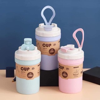 Cốc giữ nhiệt lúa mạch kèm thìa 500ml