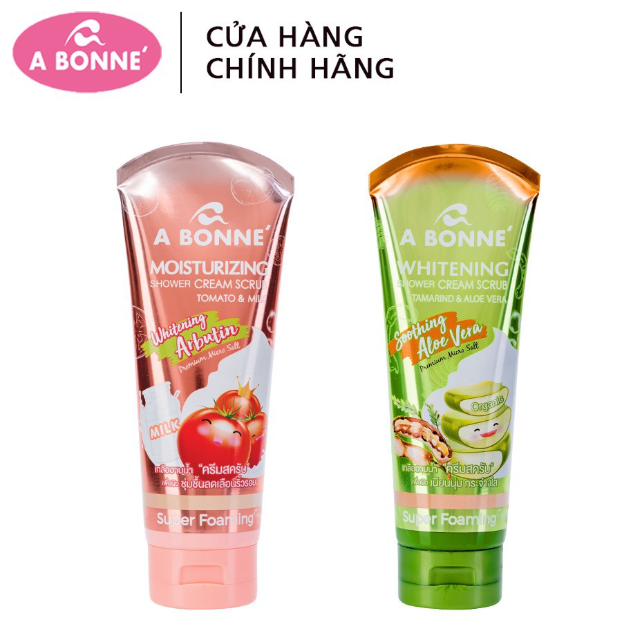 Sữa tắm Dưỡng Ẩm & Trắng Da A Bonné chiết xuất thiên nhiên - Nhập khẩu Thái Lan