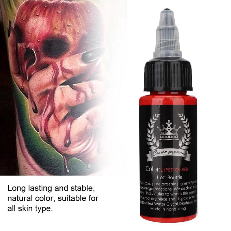 Mực Xăm Bán Vĩnh Viễn Chuyên Nghiệp Lâu Trôi 30ml