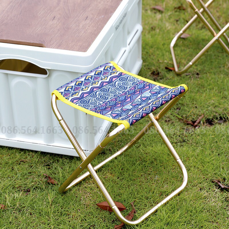 Ghế Gấp Gọn Kim Loại Di Động Cắm Trại Du Lịch, Ghế Gập, Ghế Câu Cá Tiện Dụng Đi Chơi, Đi Dã Ngoại - Tải Trọng 150kg | BigBuy360 - bigbuy360.vn
