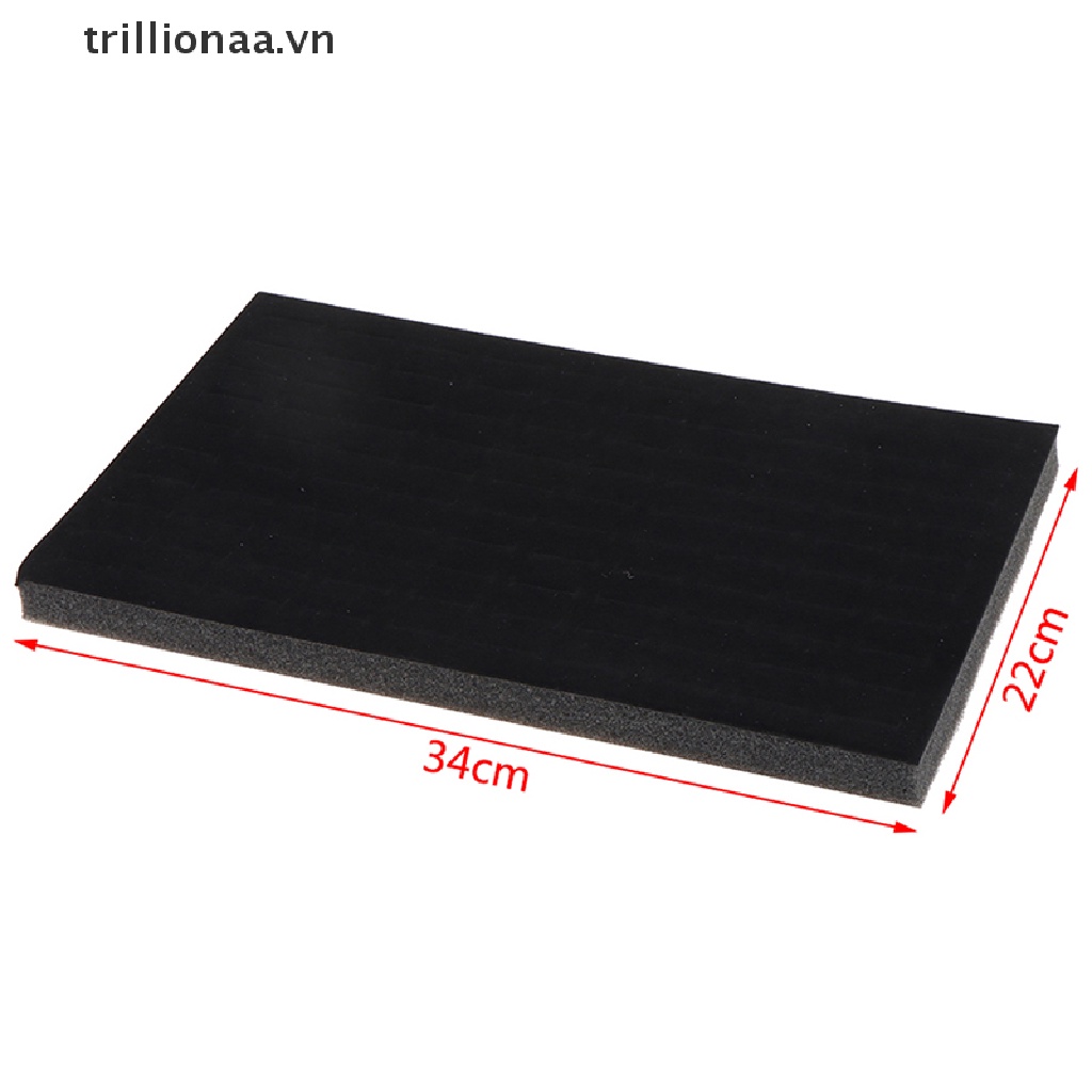 1 Khay Đựng Trang Sức Bằng Xốp Lót Nhung DIY