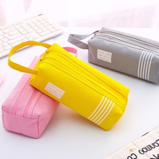 Bóp viết 2 khoá kéo (6 màu nổi bật)