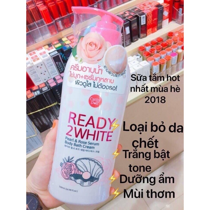 Sữa Tắm Dưỡng Trắng Da Ready 2 White Ngọc Trai Thái lan