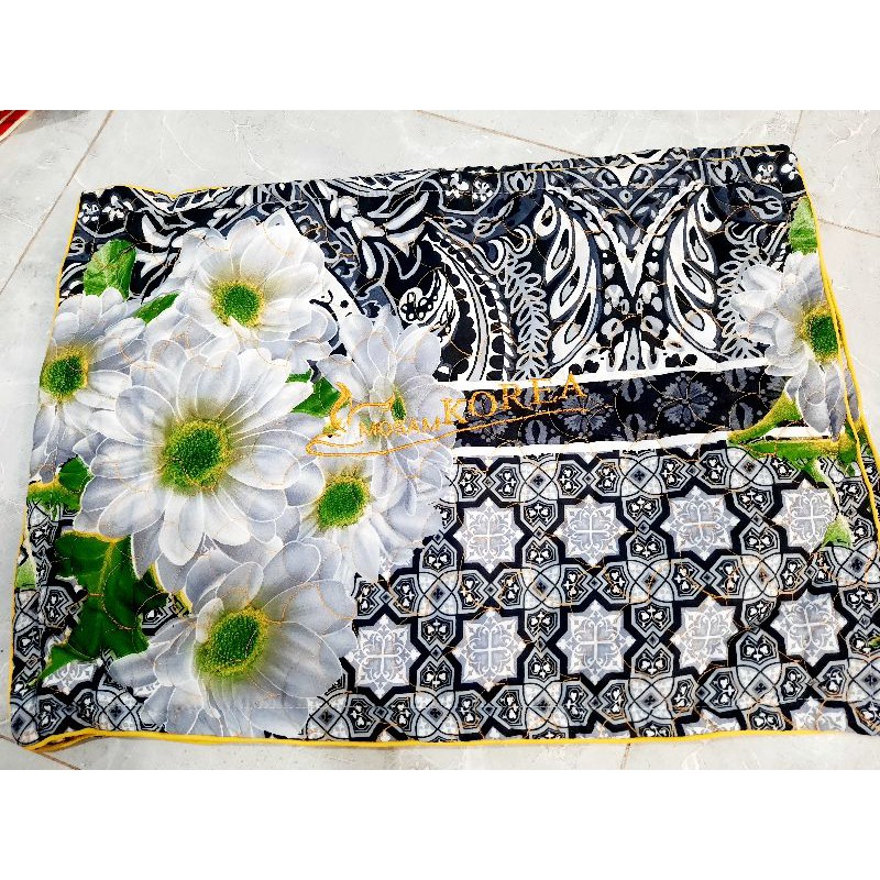 Vỏ gối nằm cotton poly thêu chần bông 40×60