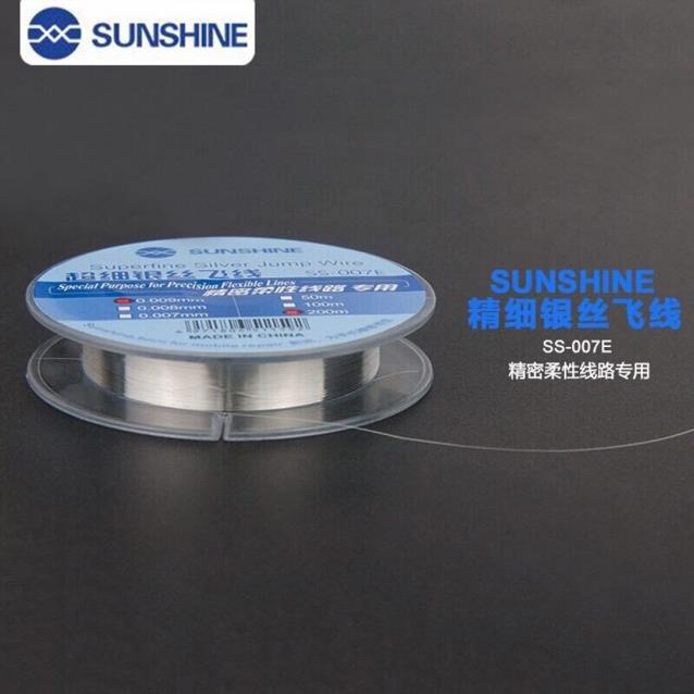 Dây đồng câu mạch phủ bạc 0.007mm