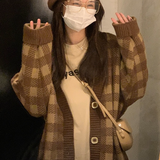 Áo len nữ cardigan ulzzang hàn quốc đi chơi đi du lịch phong hàn quốc, mẫu len cardigan