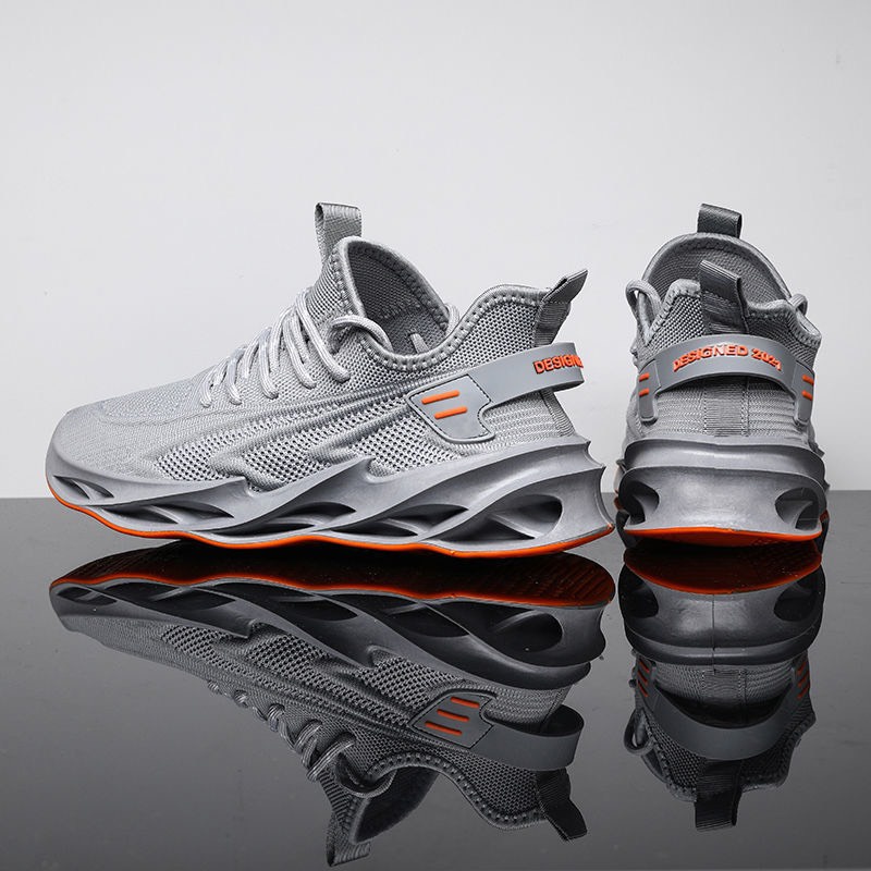 Giày sneaker nam đế xoắn màu ghi DF3 siêu chất