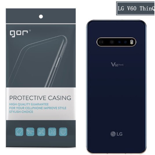 Ốp Lưng Dẻo Trong Suốt  Hiệu Gor Cho LG V60, V50, G8