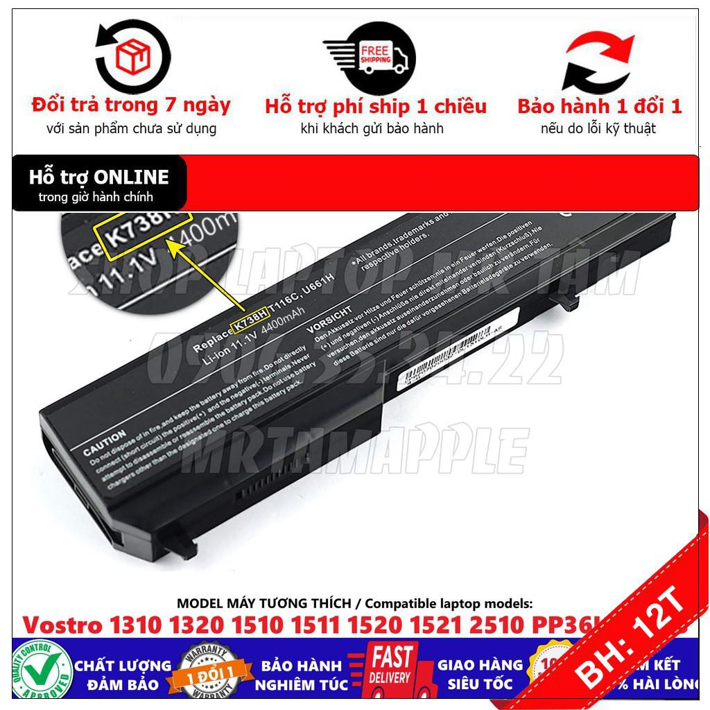 Pin Laptop DELL 1310 - 6 CELL - Vostro 1310 1320 1510 1511 Vostro 1520 1521 2510 PP36L PP36S