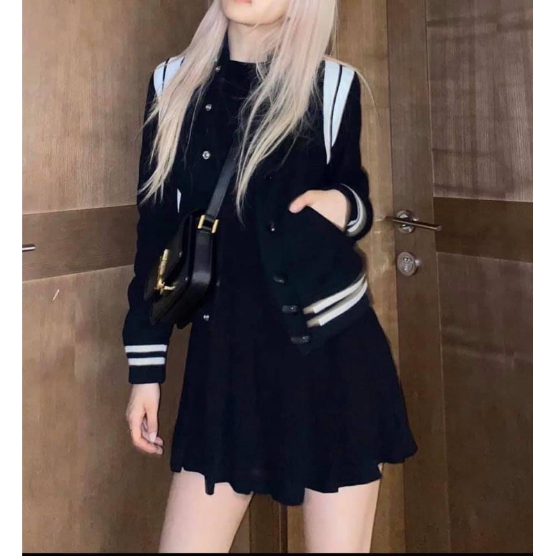 Áo khoác Bomber Teddy bóng chày chất dạ nhung cực xịn form đẹp chuẩn (Hình +Video thật 100%)