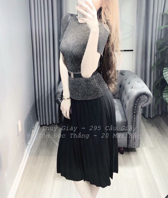 Chân váy dập li cạp chun hàng QCl1 | BigBuy360 - bigbuy360.vn