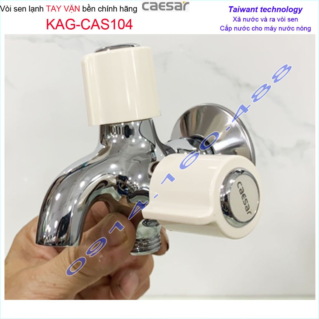 Củ sen lạnh Caesar KAG-CAS104, vòi sen tắm lạnh cao cấp nước mạnh hiệu suất tốt sử dụng tốt