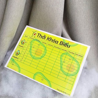 Thời Khóa Biểu A5 Dễ Thương