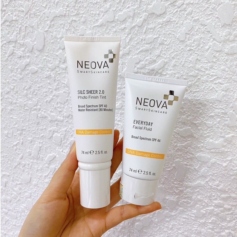 Kem Chống Nắng DNA Giúp Chống Lão Hóa &amp; Bảo Vệ Da Toàn Diện Neova DNA Damage Control Active Silc Sheer 2.0 SPF 40 SPF 44