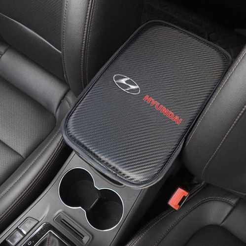 Đệm Lót Hộp Tỳ Tay Bằng Sợi Carbon Cho Xe Hơi Hyundai Matrix Getz Accent I10 Starex Atos
