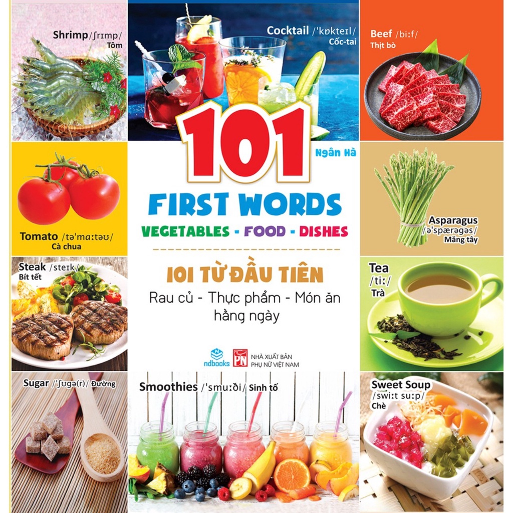 Sách - Combo 8 cuốn: 101 từ đầu tiên - Song Ngữ Anh - Việt - ndbooks